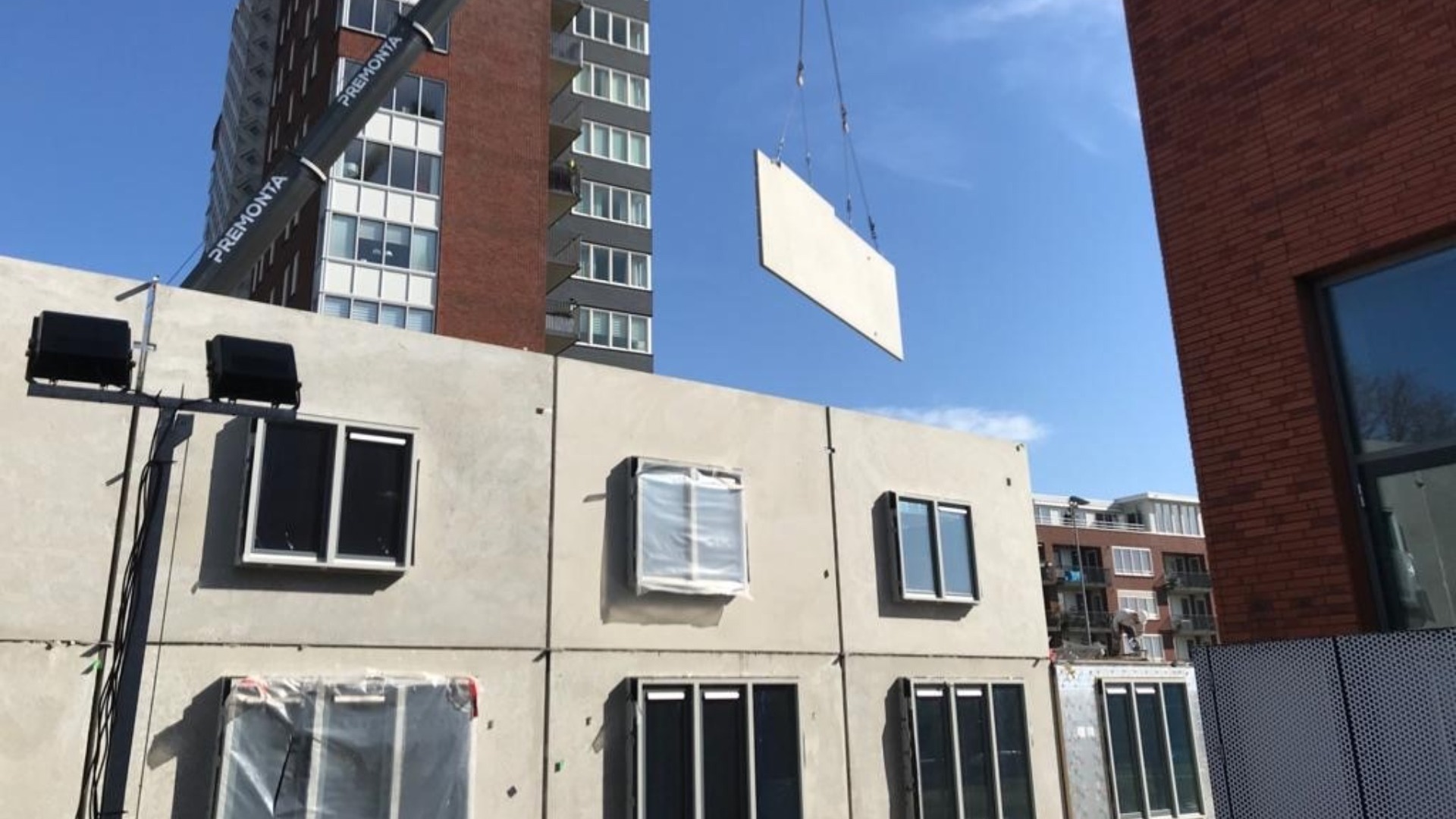 Blok A tweede verdieping - Nieuwbouwproject STOER te Haarlem. 